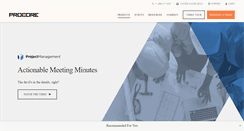 Desktop Screenshot of meeting.procore.com
