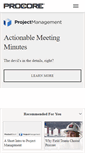 Mobile Screenshot of meeting.procore.com