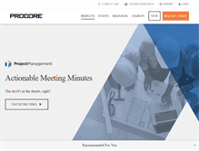 Tablet Screenshot of meeting.procore.com